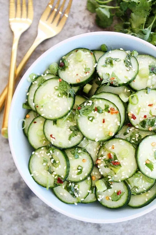 Asian Inspired Cucumber Salad