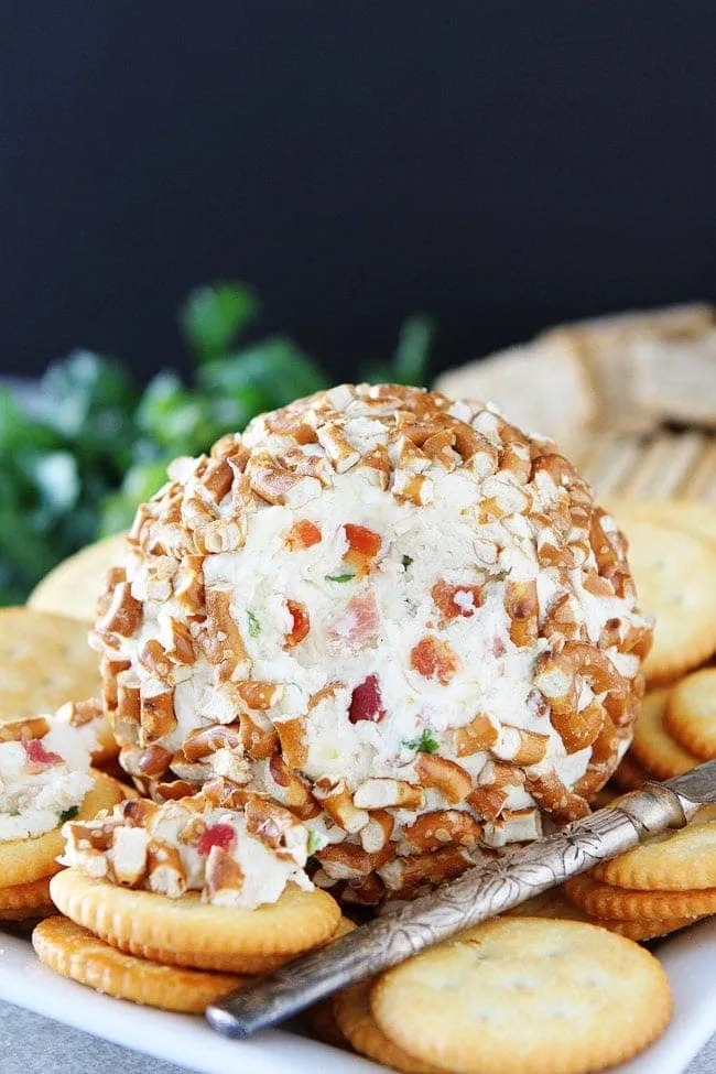 Bacon Cheddar Pretzel Cheese Ball