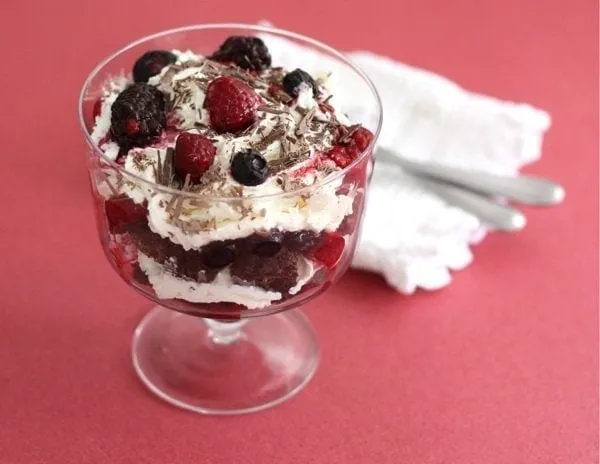 Berry Brownie Trifle