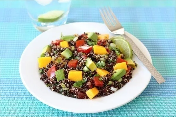 Black Quinoa Salad with Mango, Avocado, & Tomatoes