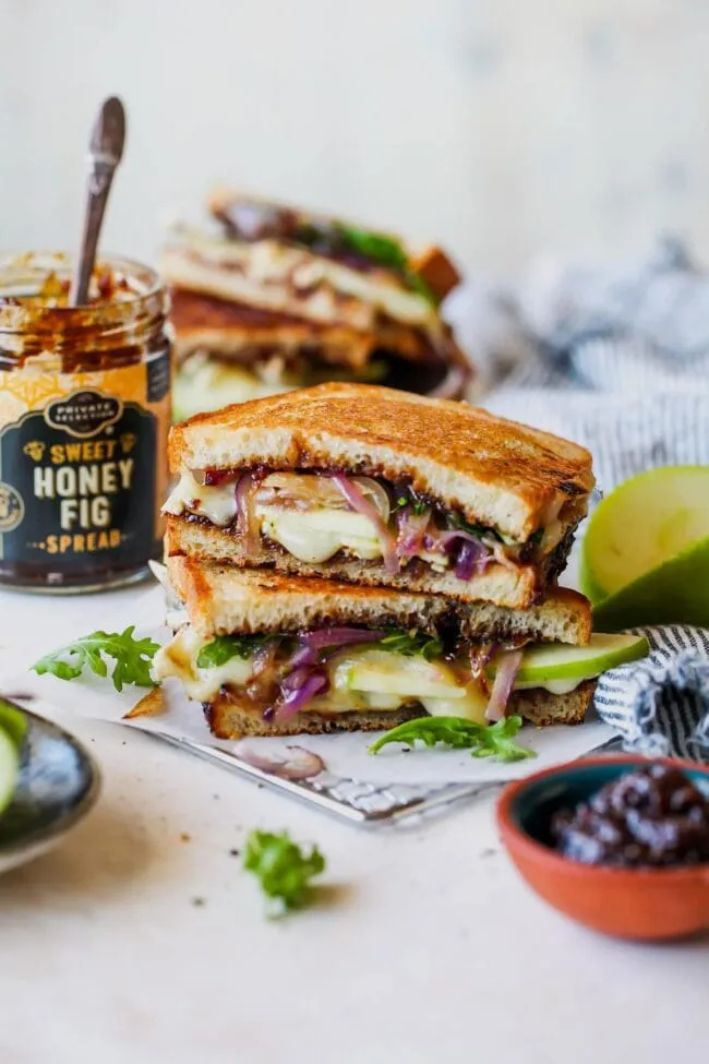 Brie, Fig, and Apple Grilled Cheese