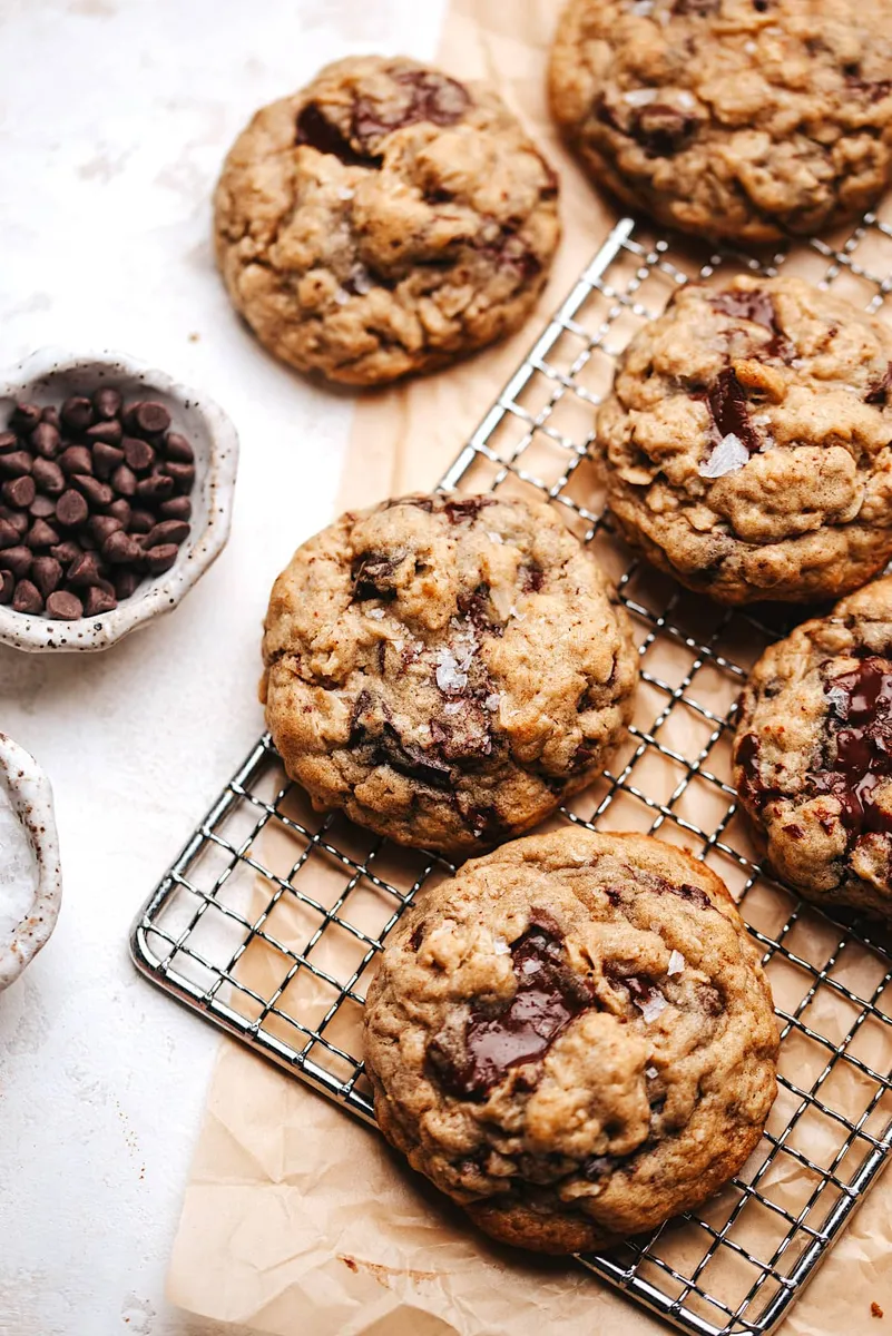 Brown Butter Oatmeal Chocolate Chip Cookies
