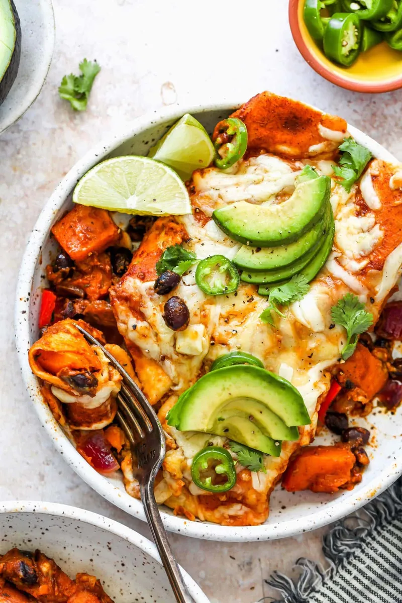Butternut Squash Enchiladas