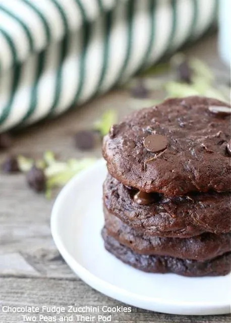 Chocolate Fudge Zucchini Cookies