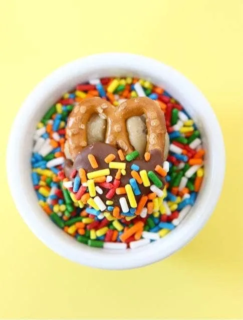 Cookie Dough Pretzel Bites
