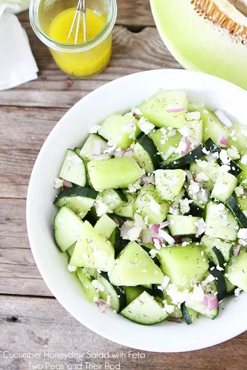 Cucumber Honeydew Salad with Feta