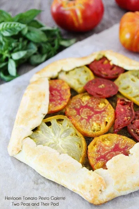 Heirloom Tomato Pesto Galette
