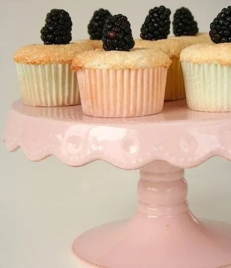 Lemon Angel Food Cupcakes