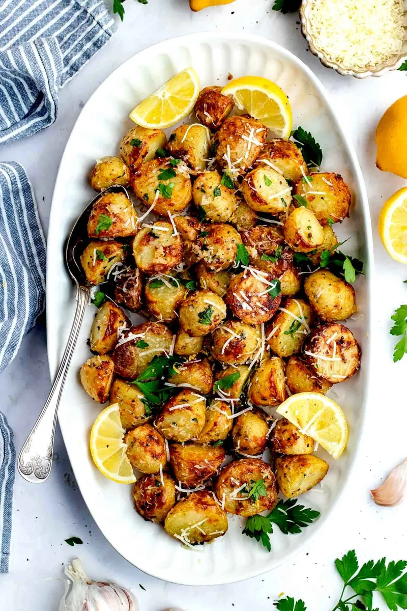 Lemon Parmesan Roasted Potatoes
