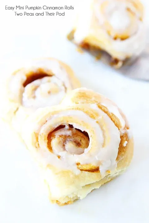 Mini Pumpkin Cinnamon Rolls