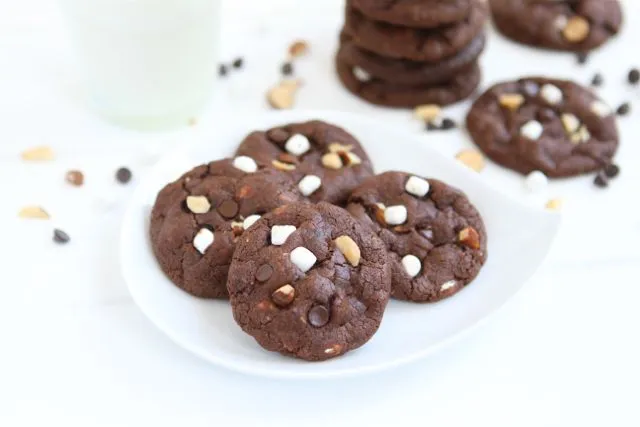 Mini Rocky Road Cookies