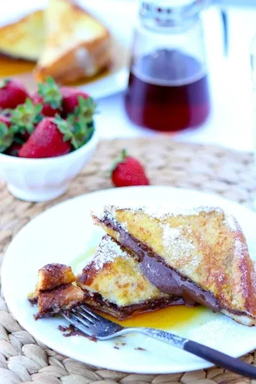 Nutella Stuffed French Toast