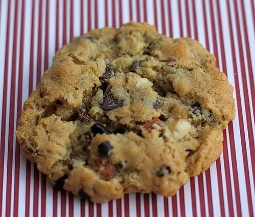 Oatmeal Cookies with Cinnamon Roasted Almonds, Cocoa Nibs, and Dark Chocolate
