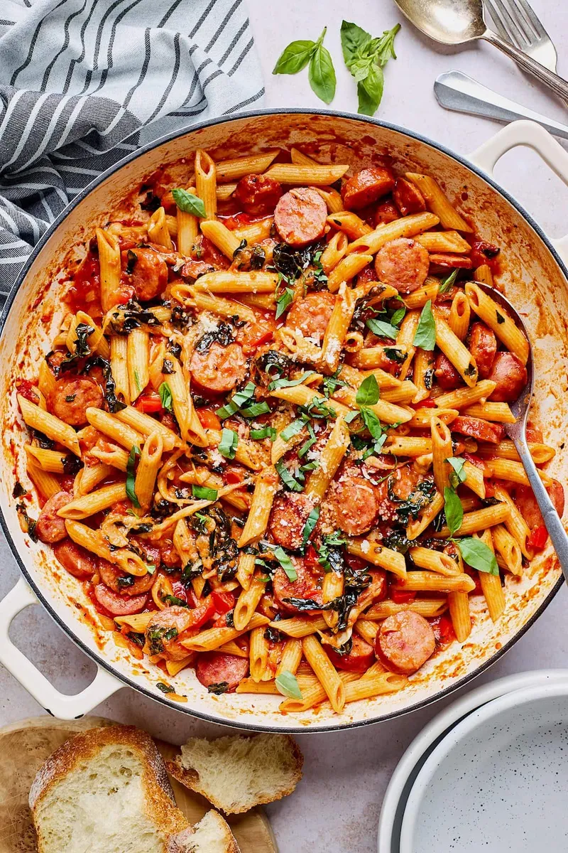 One Pot Sausage Pasta