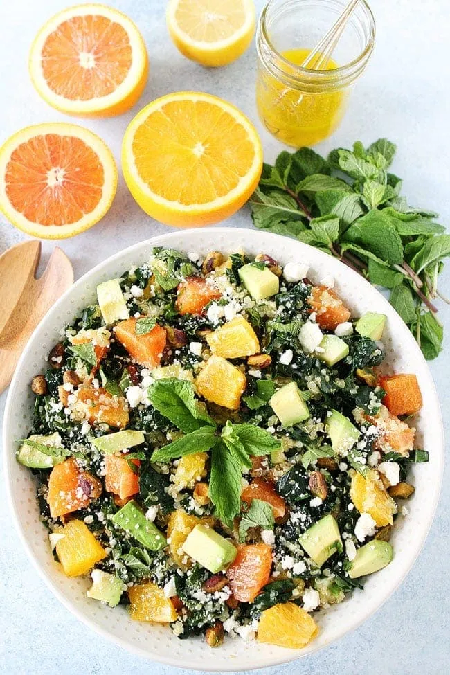 Orange, Avocado, and Kale Quinoa Salad