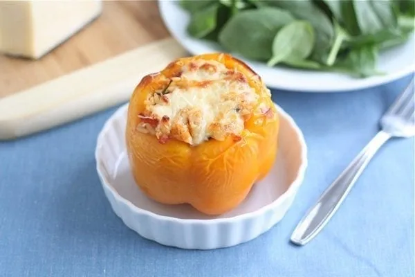 Orzo Stuffed Peppers