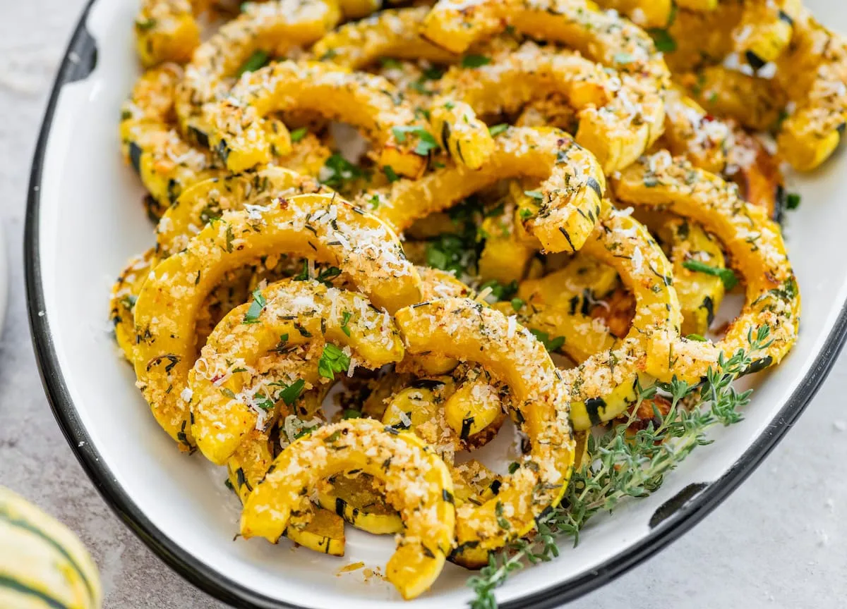Parmesan Roasted Delicata Squash