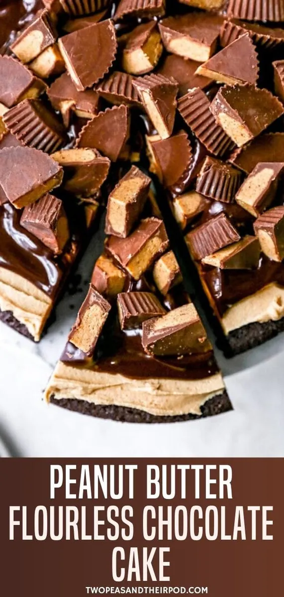 Peanut Butter Flourless Chocolate Cake