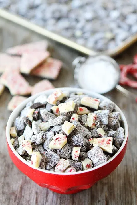 Peppermint Bark Chocolate Chex Mix