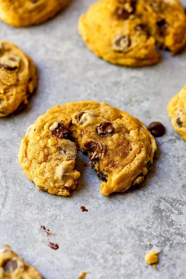 Pumpkin Chocolate Chip Cookies
