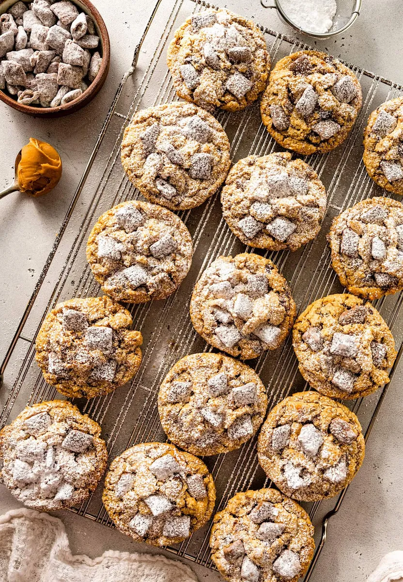 Puppy Chow Cookies (Muddy Buddy Cookies)