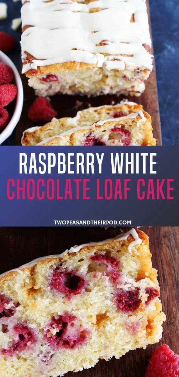 Raspberry White Chocolate Loaf Cake