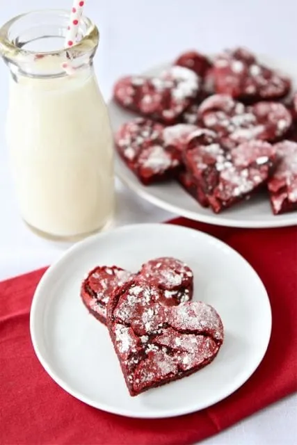 Red Velvet Crinkle Cookies
