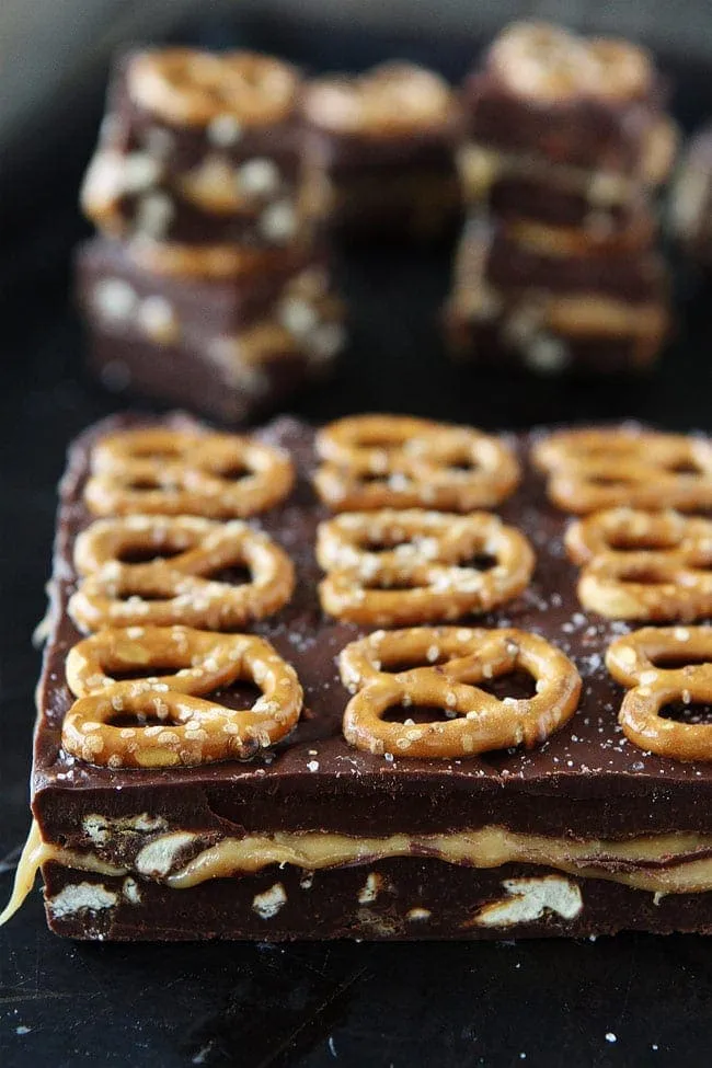 Salted Caramel Pretzel Fudge
