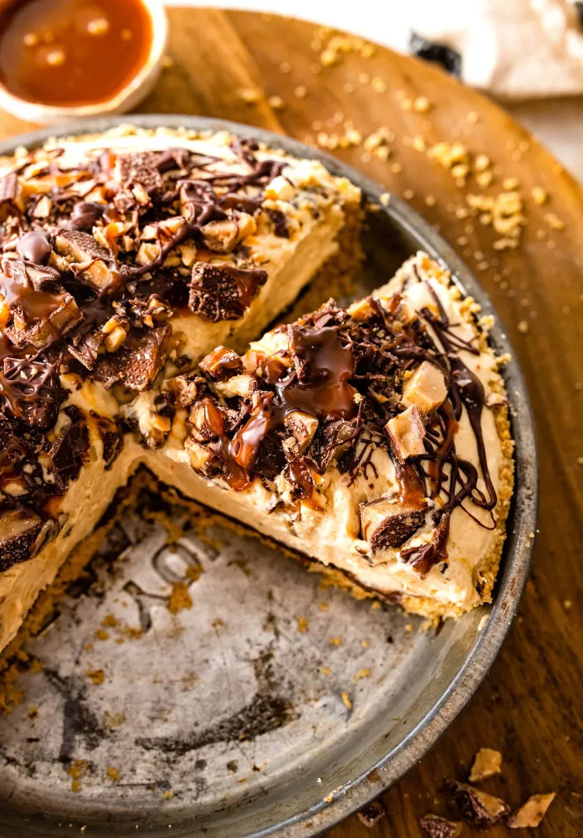 Salted Caramel Toffee Pie