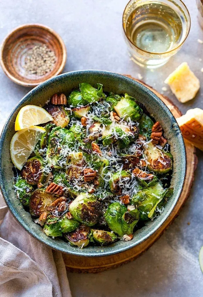 Sautéed Brussels Sprouts with Lemon & Parmesan
