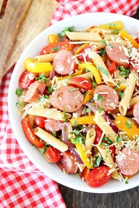 Spicy Sausage and Pepper Pasta