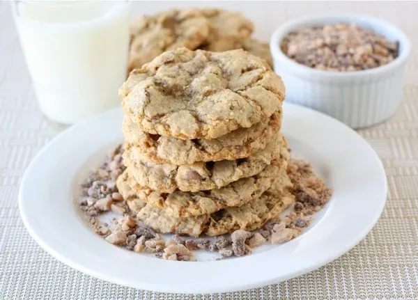 Toasted Coconut, Toffee, & Chocolate Chip Cookies