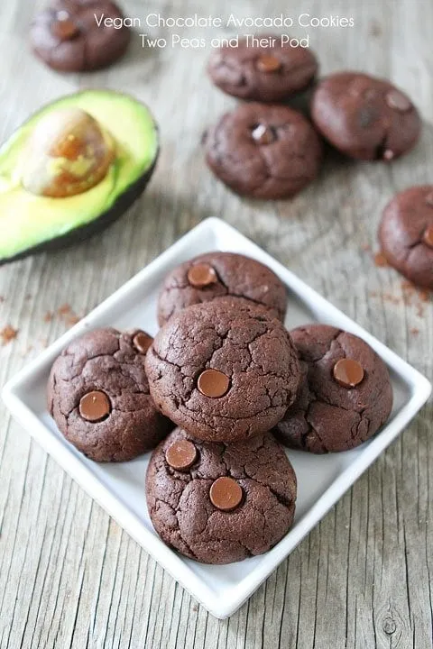 Vegan Chocolate Avocado Cookies